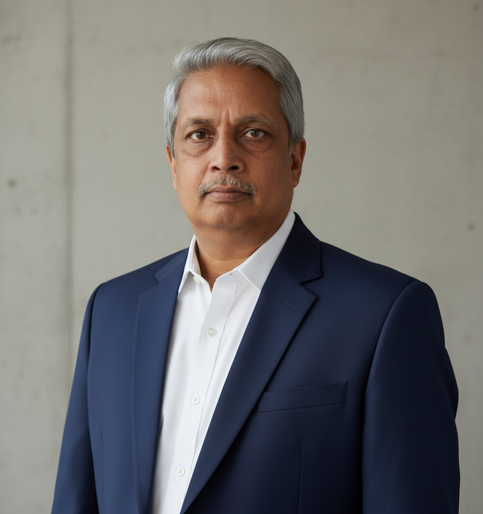 Portrait of Girish Agrawal, founder of Investsure